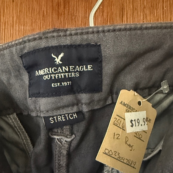American Eagle Outfitters Charcoal Stretch Pants - Picture 2 of 7